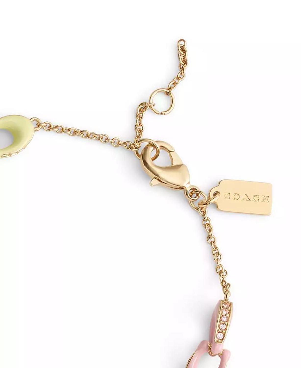 Faux Stone Signature Pave C Strand Bracelet