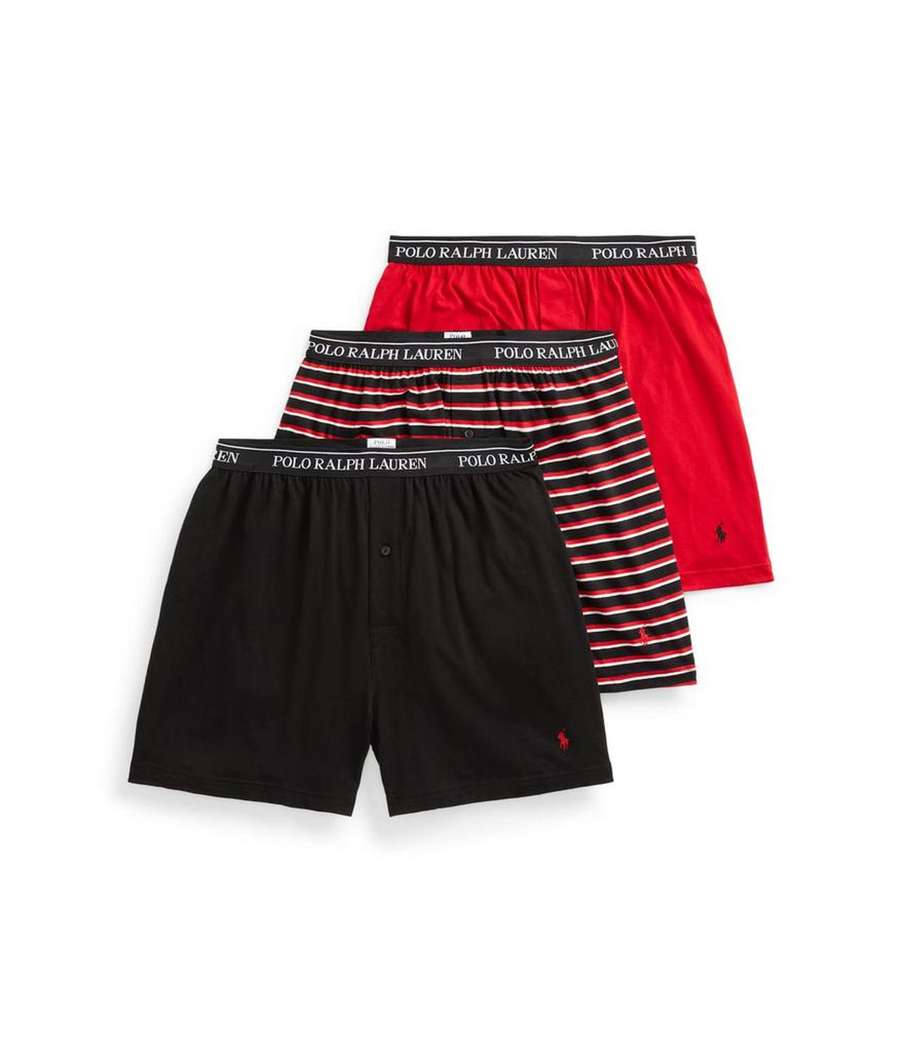Classic Fit w/ Wicking 3-Pack Knit Boxers