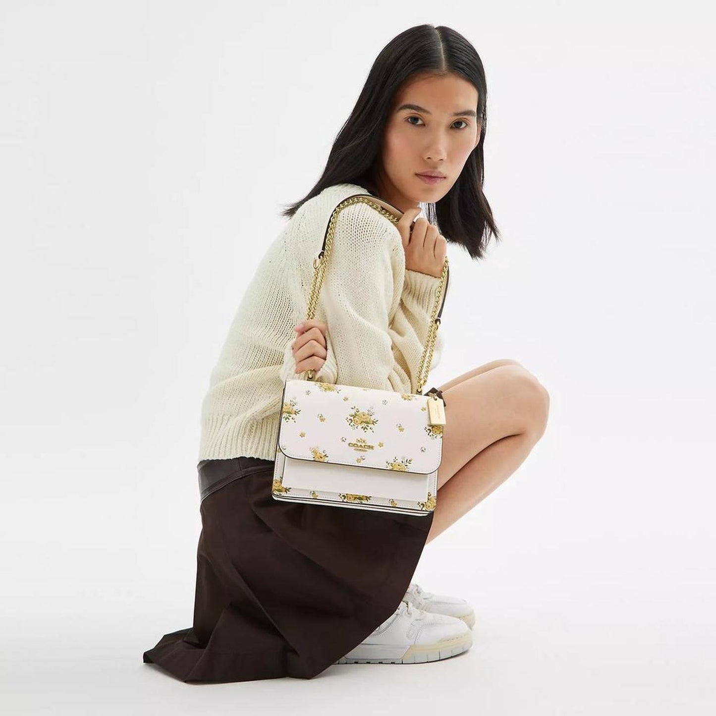 Klare Crossbody Bag With Spring Blossom Print