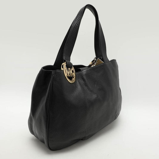 Michael Kors Black Leather Large Fulton Tote
