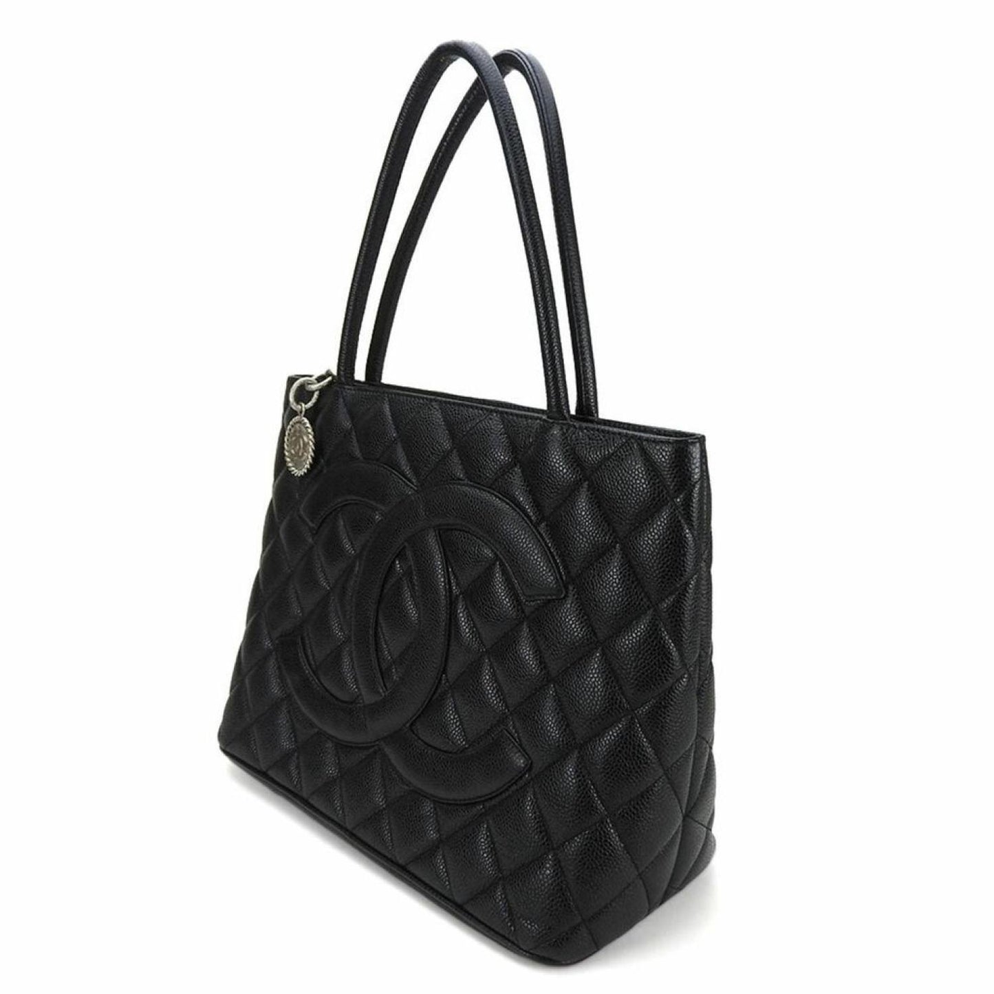 Chanel Medaillon Leather Tote Bag (Pre-Owned)
