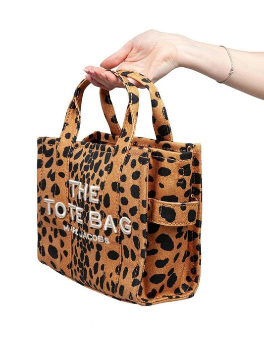 The Small Tote Spotted Print Canvas Bag