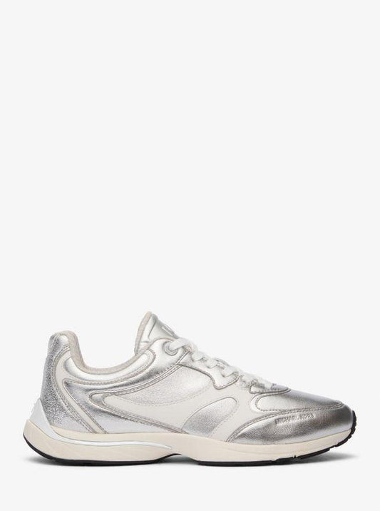 Riley Metallic Leather Trainer