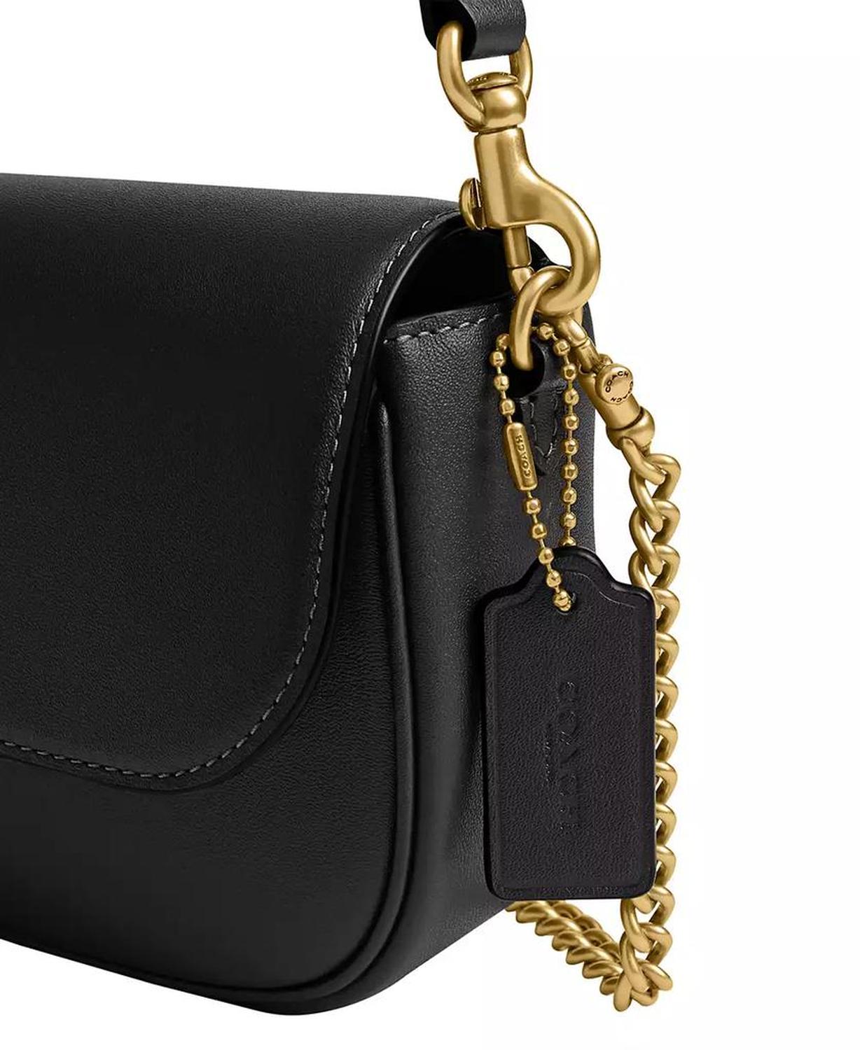 Brook Small Leather Flap Chain Bag