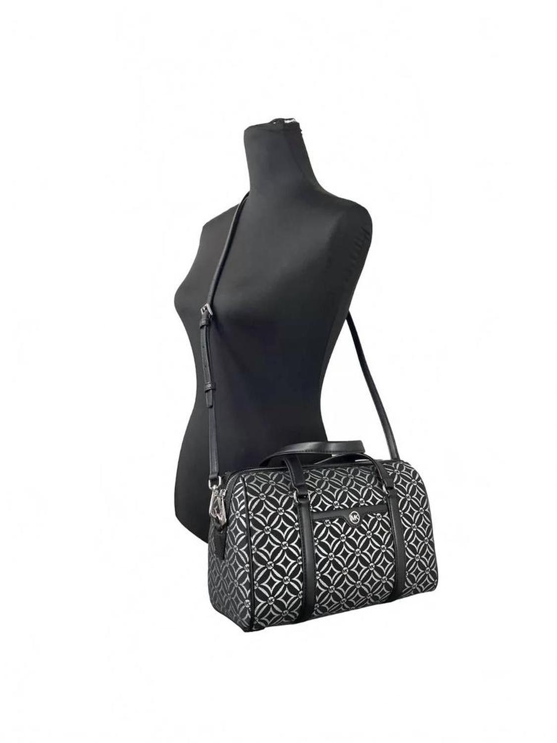Medium Duffle Crossbody Bag In Black
