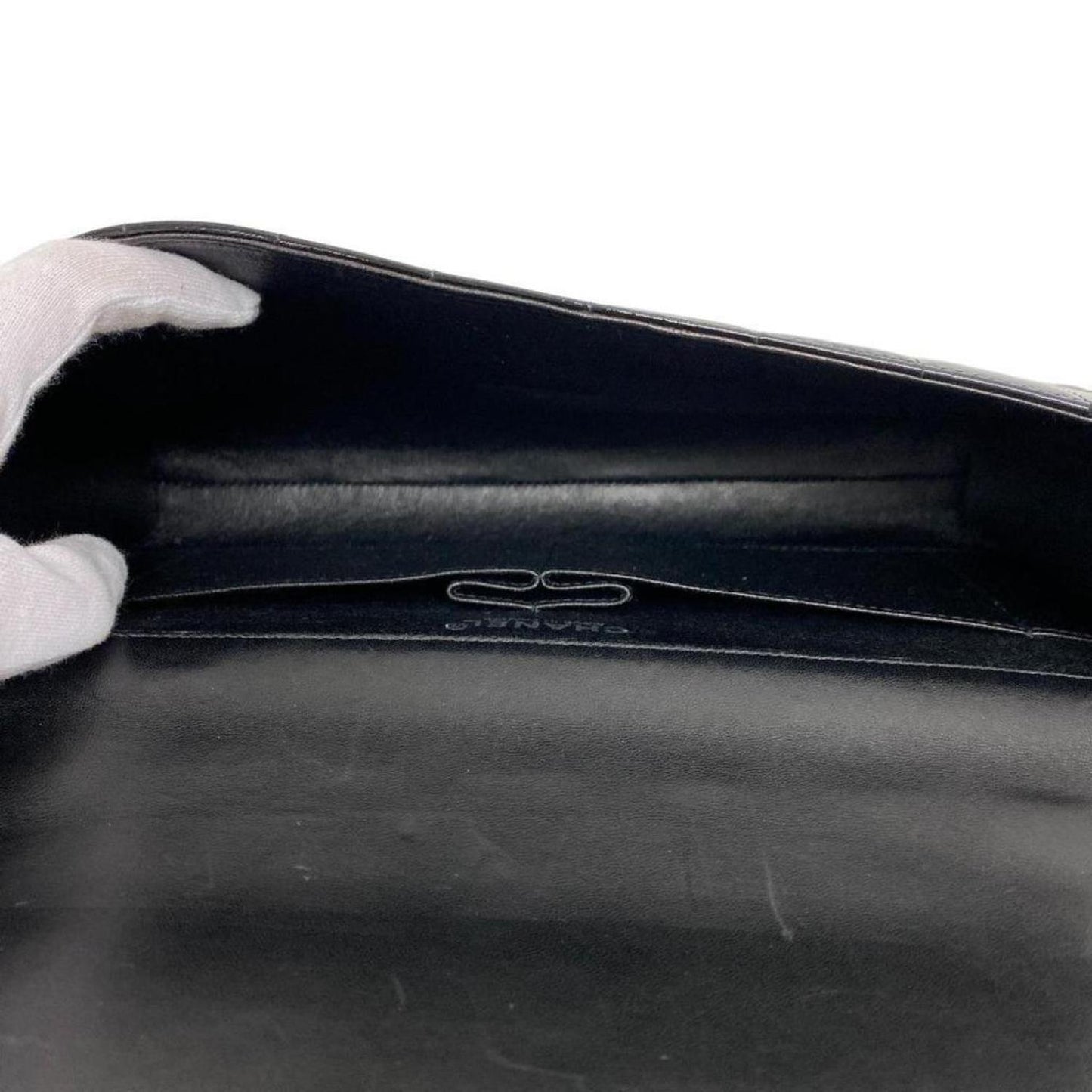 Chanel Chocolate Bar Patent Leather Shoulder Bag (Pre-Owned)