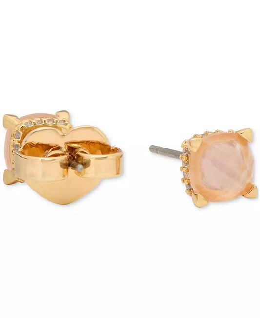 Gold-Tone Color Cubic Zirconia Stud Earrings