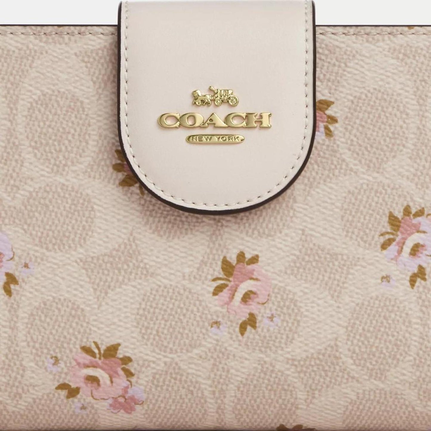 Phone Wallet In Signature Canvas With Floral Print