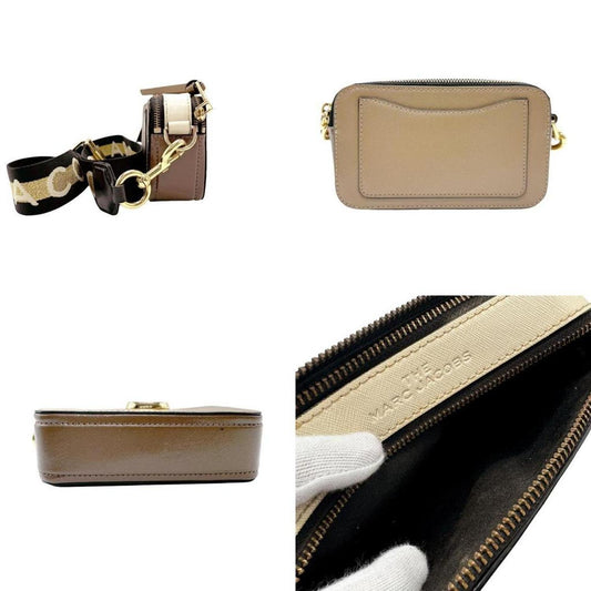 Leather Canvas Shoulder Bag (Pre-Owned)