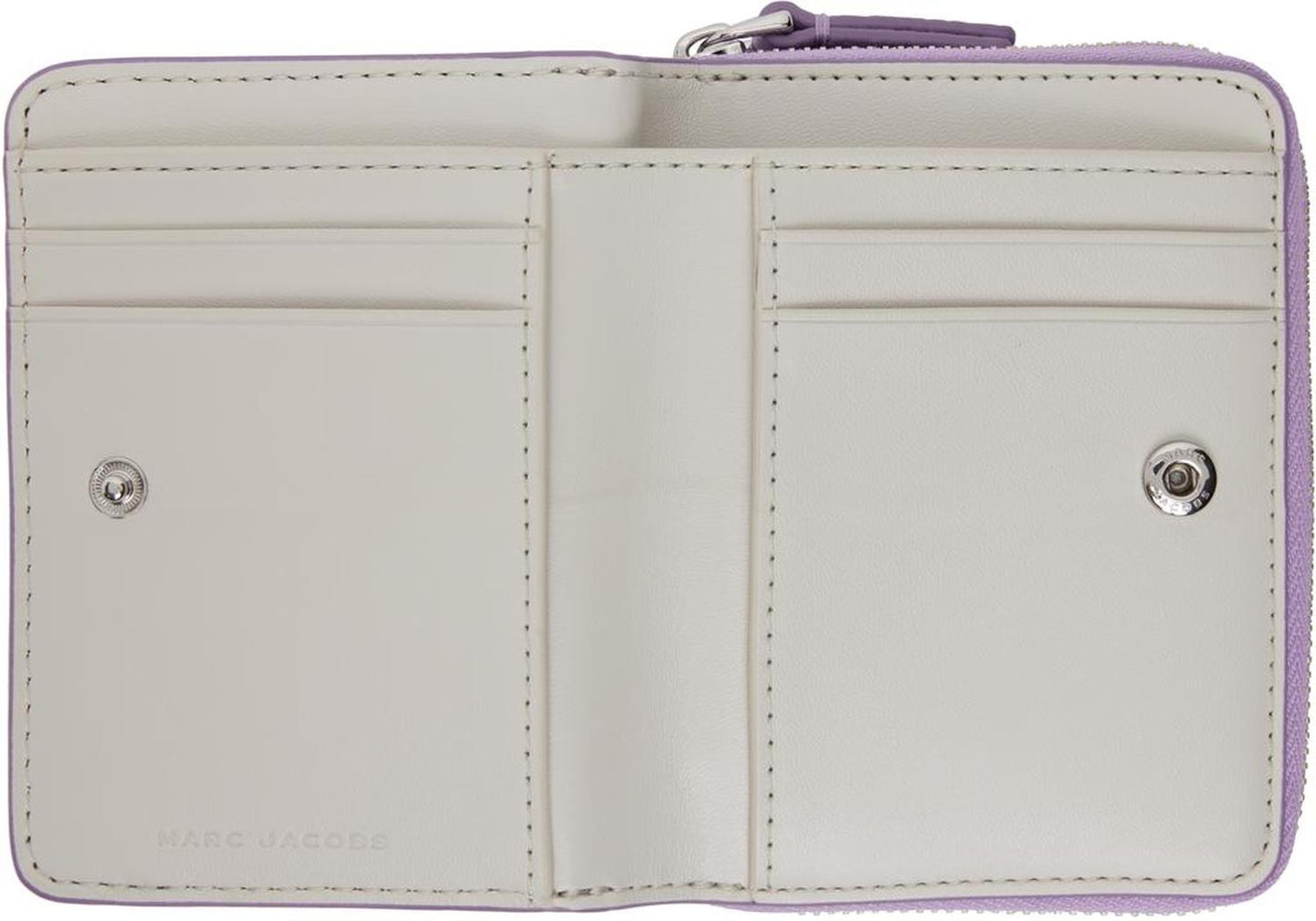 Purple 'The Leather Mini Compact' Wallet