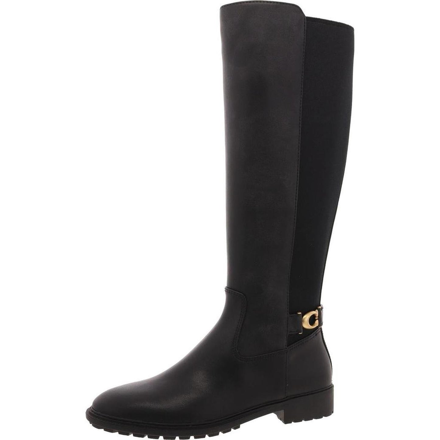 Womens Faux Leather Knee-High Boots