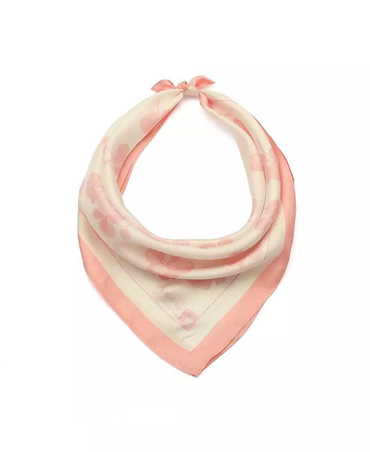 Women's Spring Pansies Silk Bandana Scarf