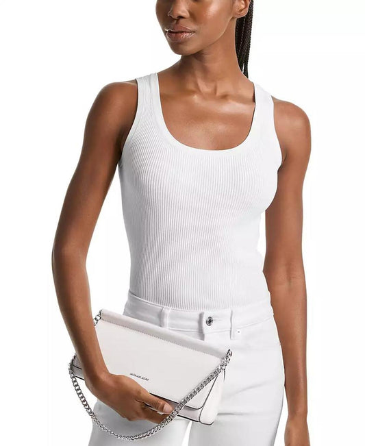 Carmine Small Leather East West Clutch