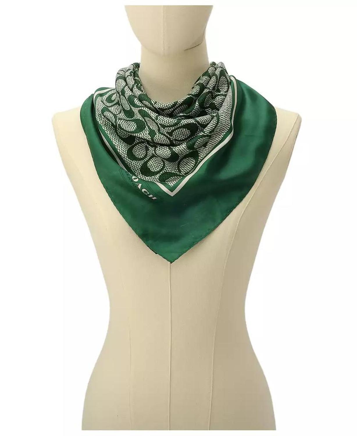 Women's Vintage Signature Print Silk Square Scarf