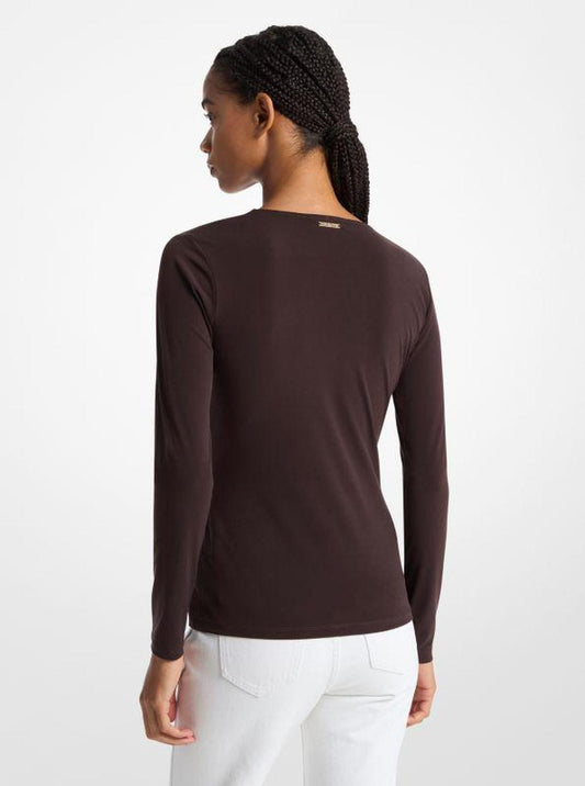 Astor Stud Matte Jersey Top