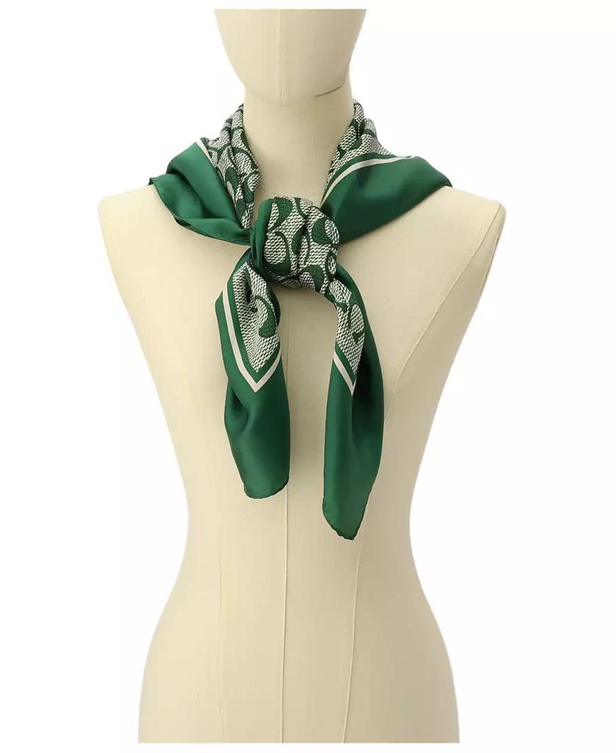 Women's Vintage Signature Print Silk Square Scarf