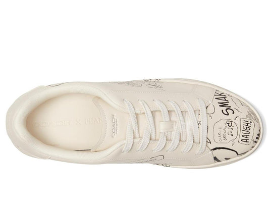Peanuts Comic High Line Leather Sneakers