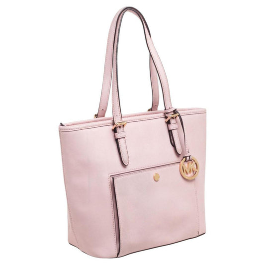 Michael Michael Kors Leather Jet Set Snap Pocket Tote