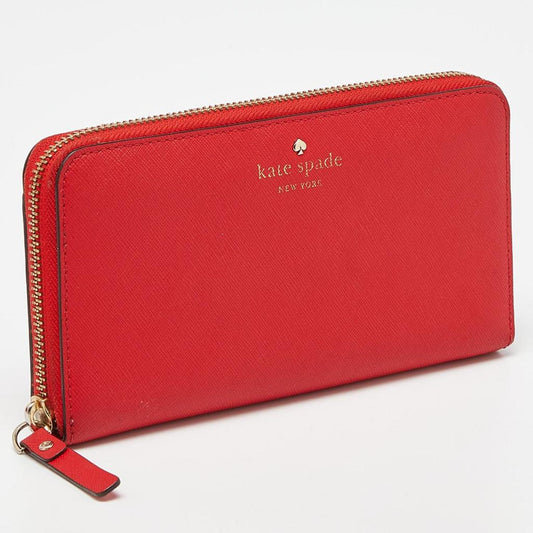 Kate Spade Leather Zip Around Continental Wallet