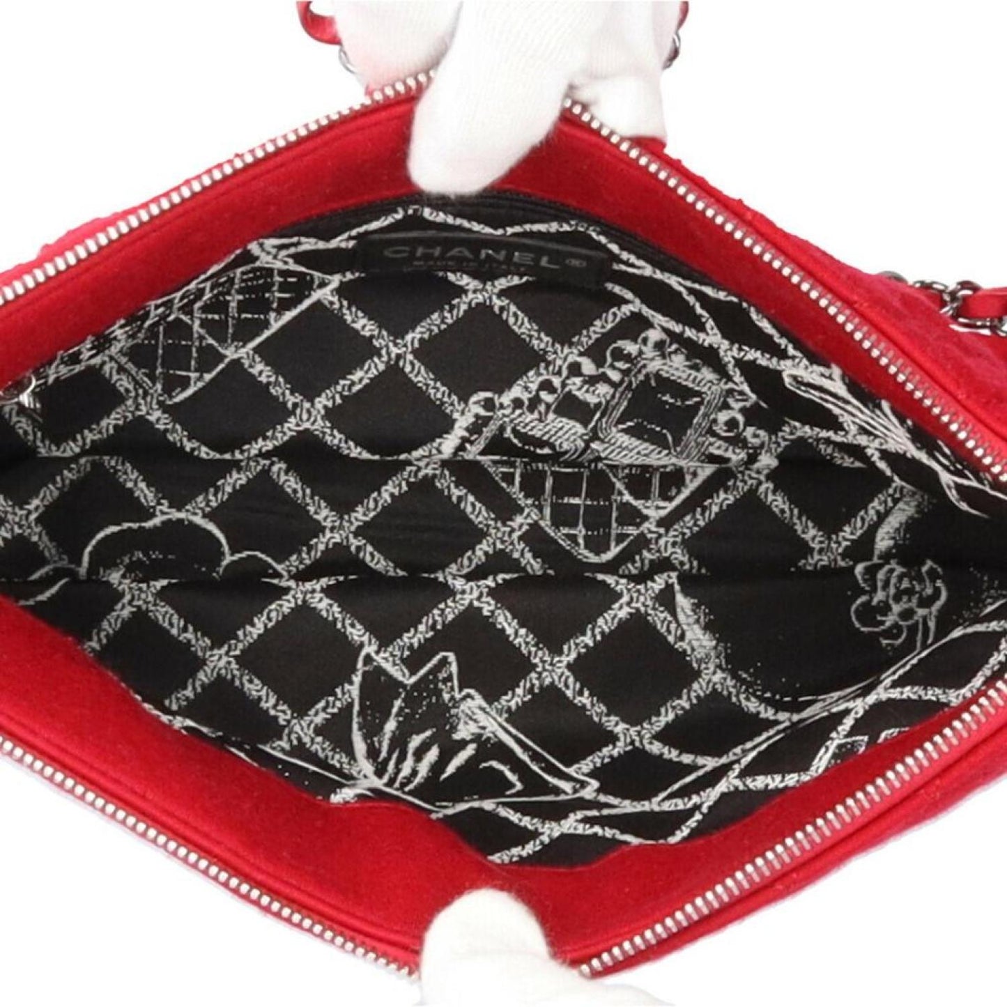 Chanel Cotton Shoulder Bag (Pre-Owned)