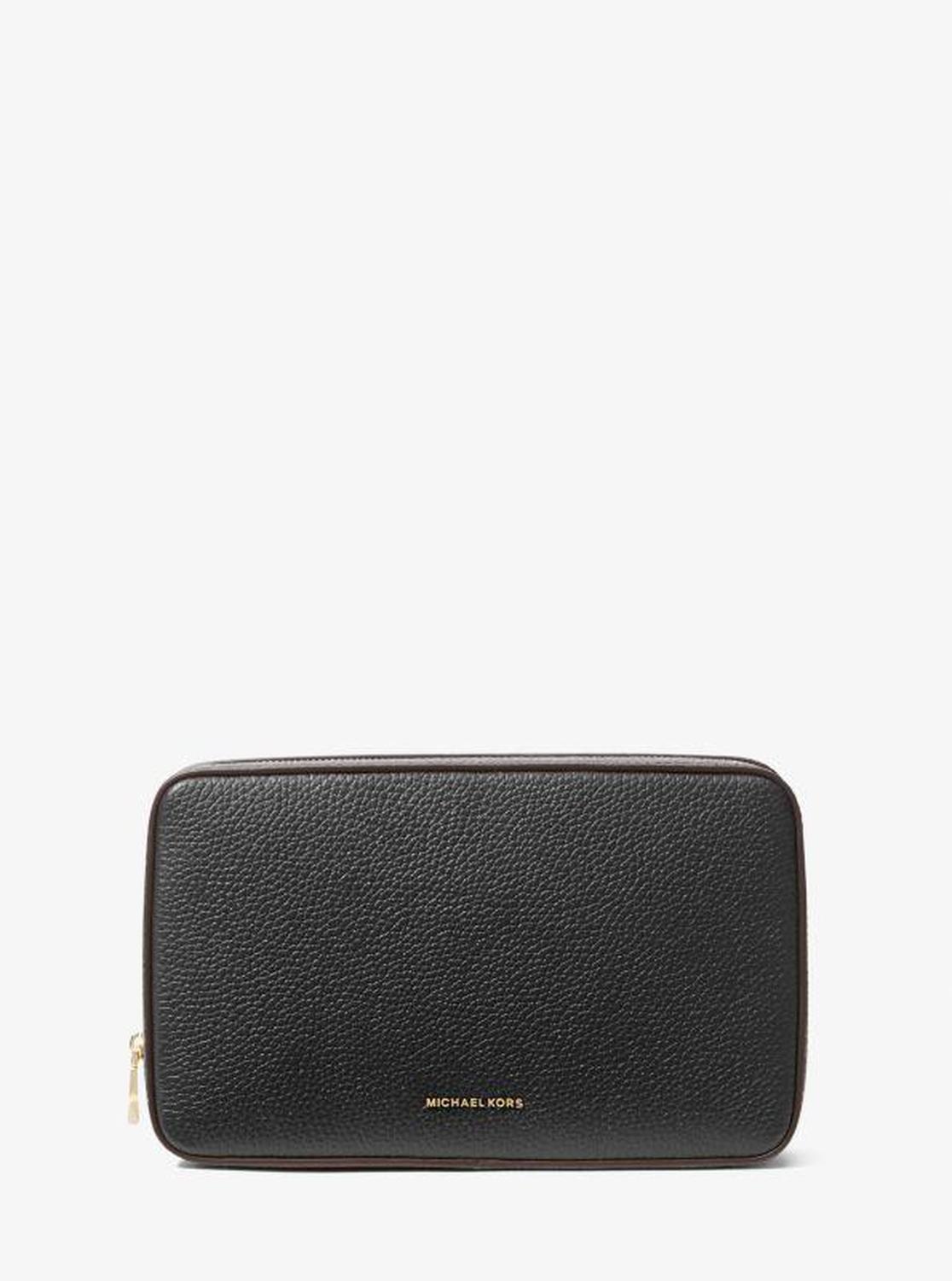 Medium Pebbled Leather Tech Organizer