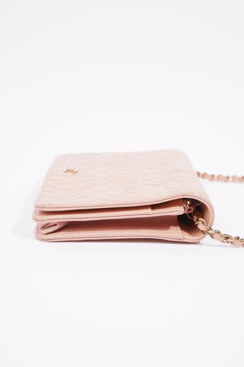 Chanel Camellia Wallet On Chain Leather