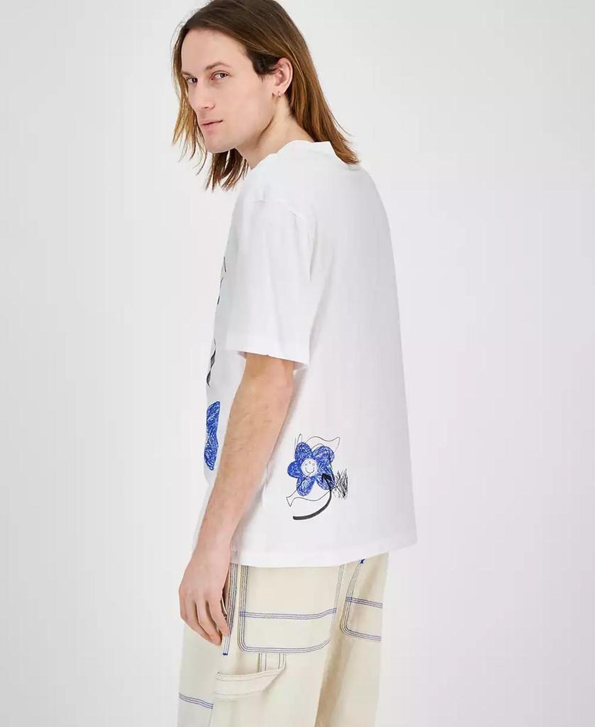 Men's Creative Department Relaxed Fit Short Sleeve Crewneck Logo Graphic T-Shirt