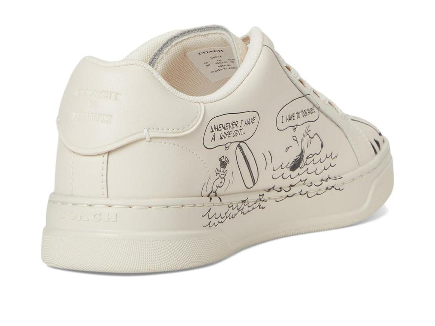 Peanuts Comic High Line Leather Sneakers