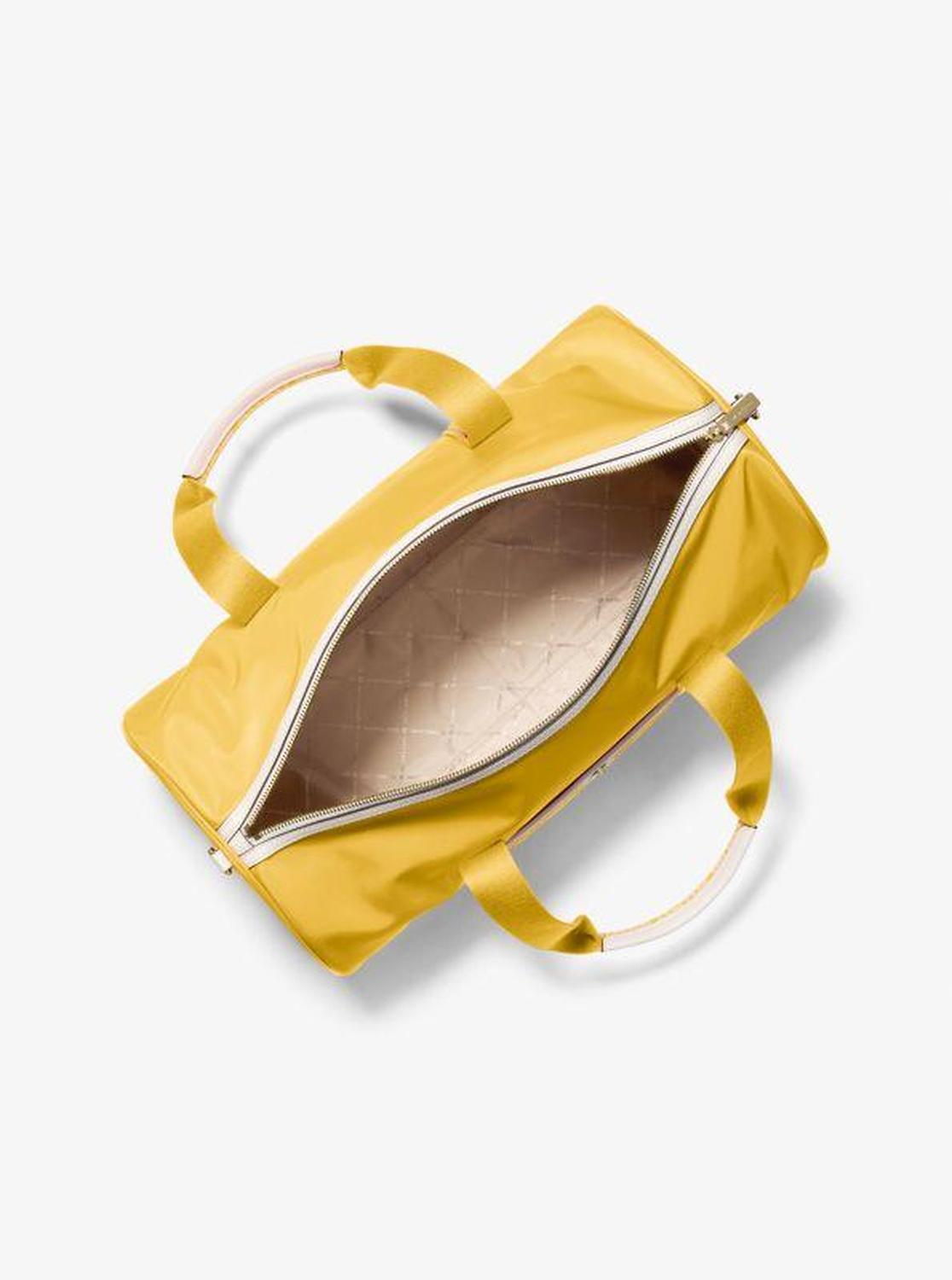 Jet Set Large Logo Tape Nylon Weekender Bag