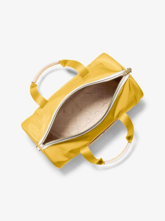 Jet Set Large Logo Tape Nylon Weekender Bag