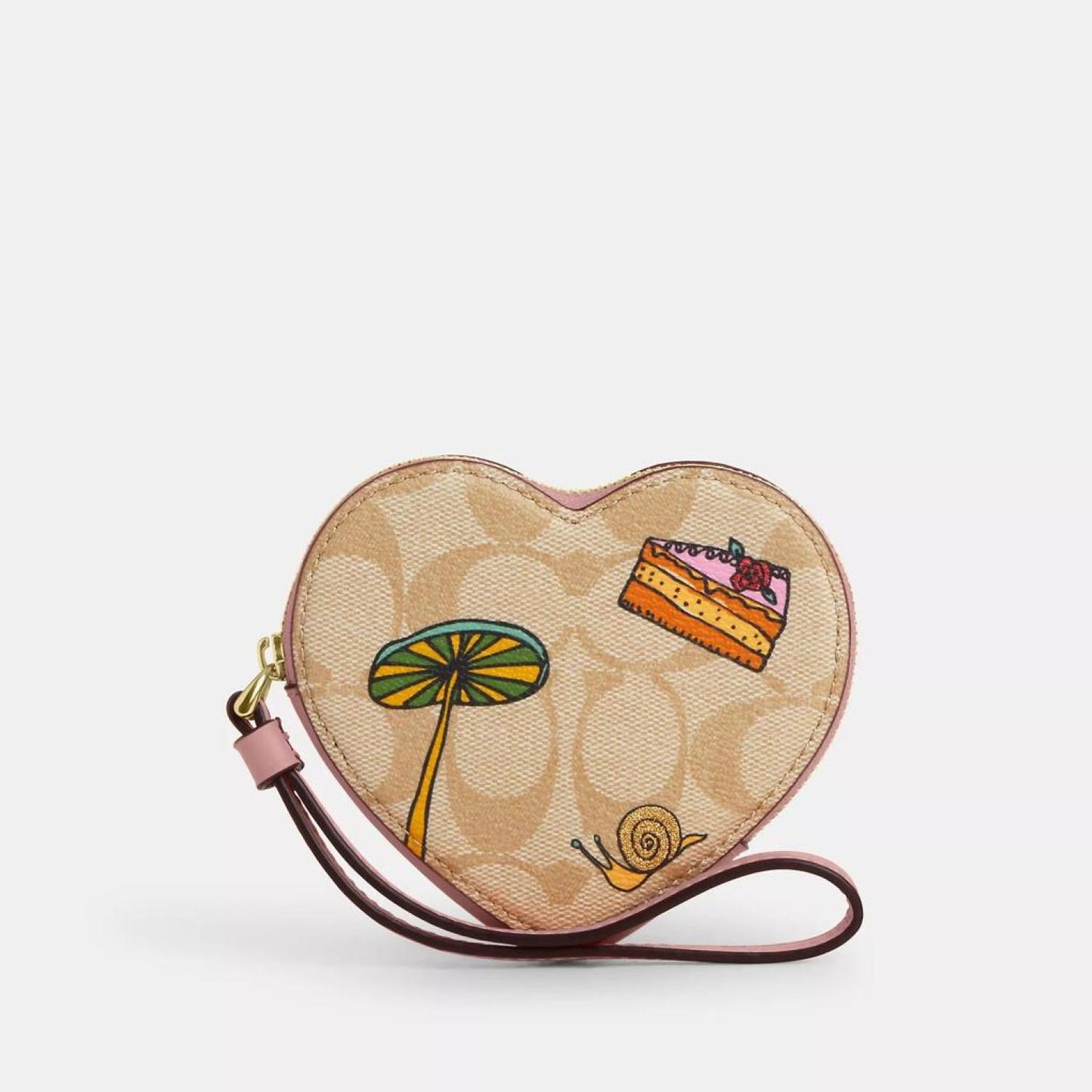 Coach Outlet Coach X Observed By Us Heart Coin Case In Signature Canvas
