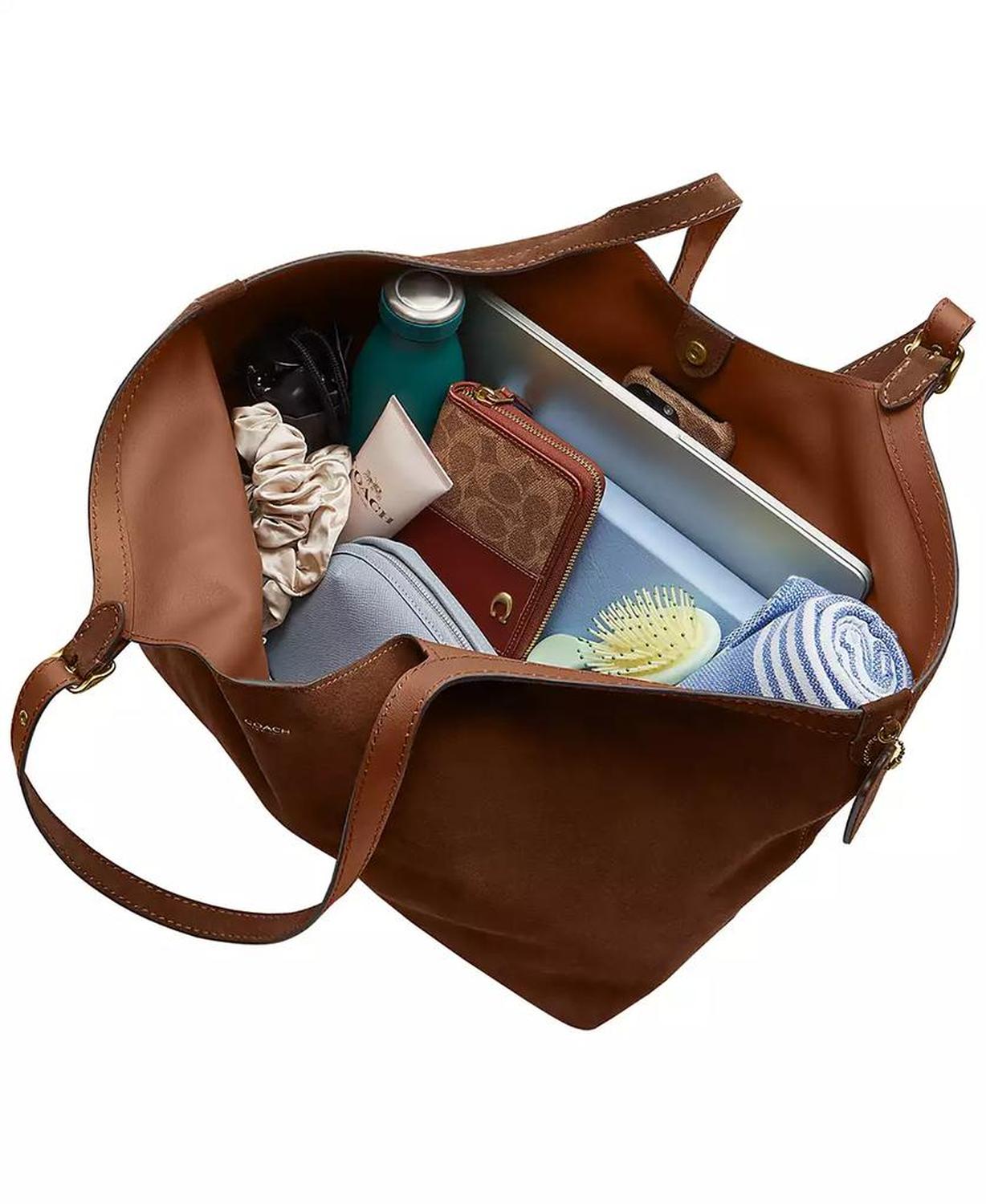 Suede Gramercy Tote