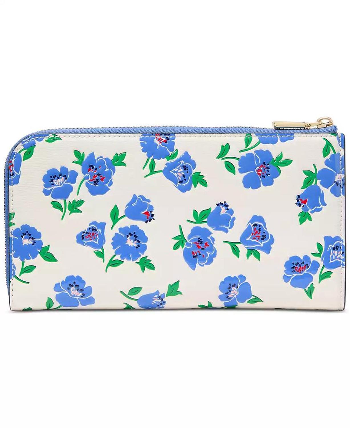 Devin Springtime Leather Zip-Around Continental Wallet