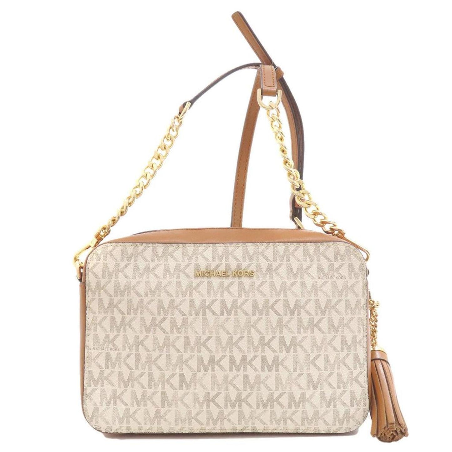 Michael Kors Jet Set Canvas Shoulder Bag (Pre-Owned)
