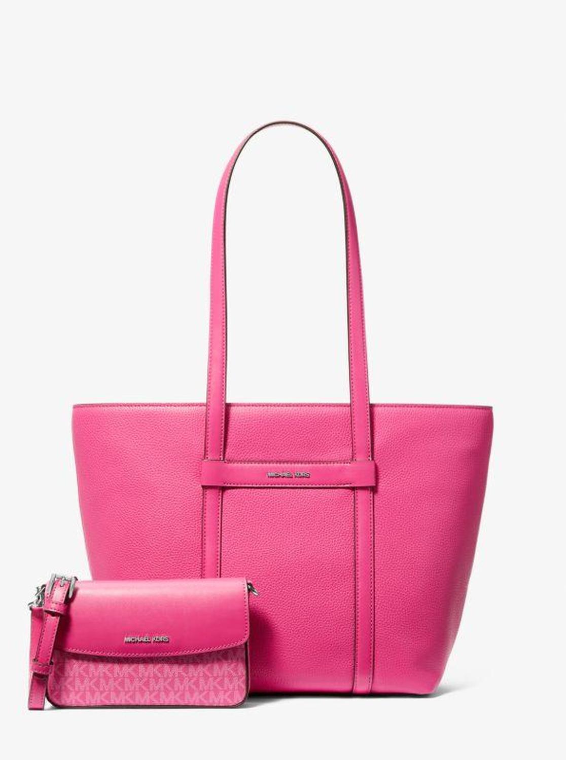 Jet Set Large 2-in-1 Pebbled Leather Tote Bag