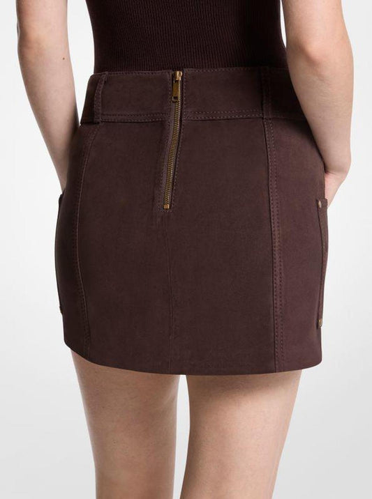 Suede Mini Skirt