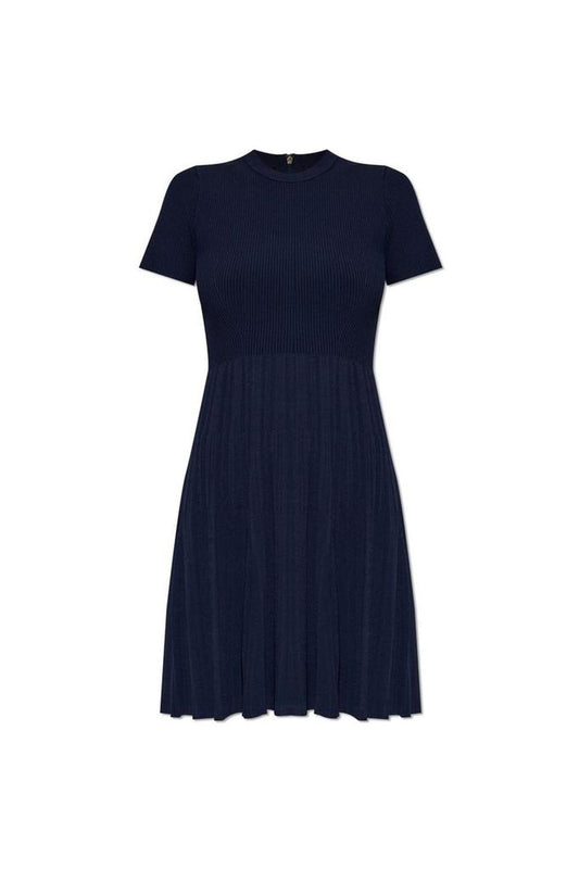 Michael Michael Kors Ribbed Knit Short-Sleeve Dress