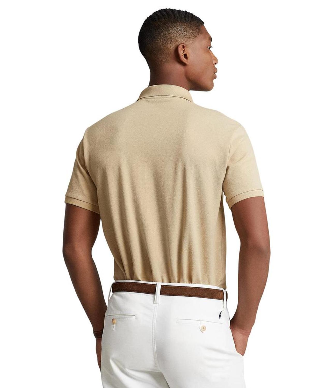 Custom Slim Fit Mesh Polo Shirt