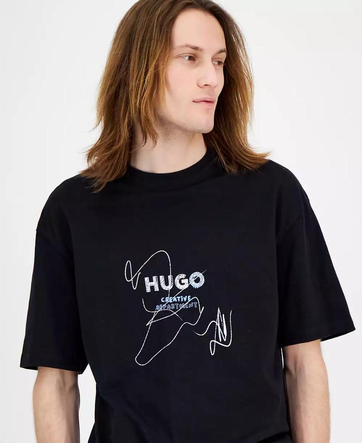 Men's Creative Department Relaxed Fit Short Sleeve Crewneck Logo Graphic T-Shirt