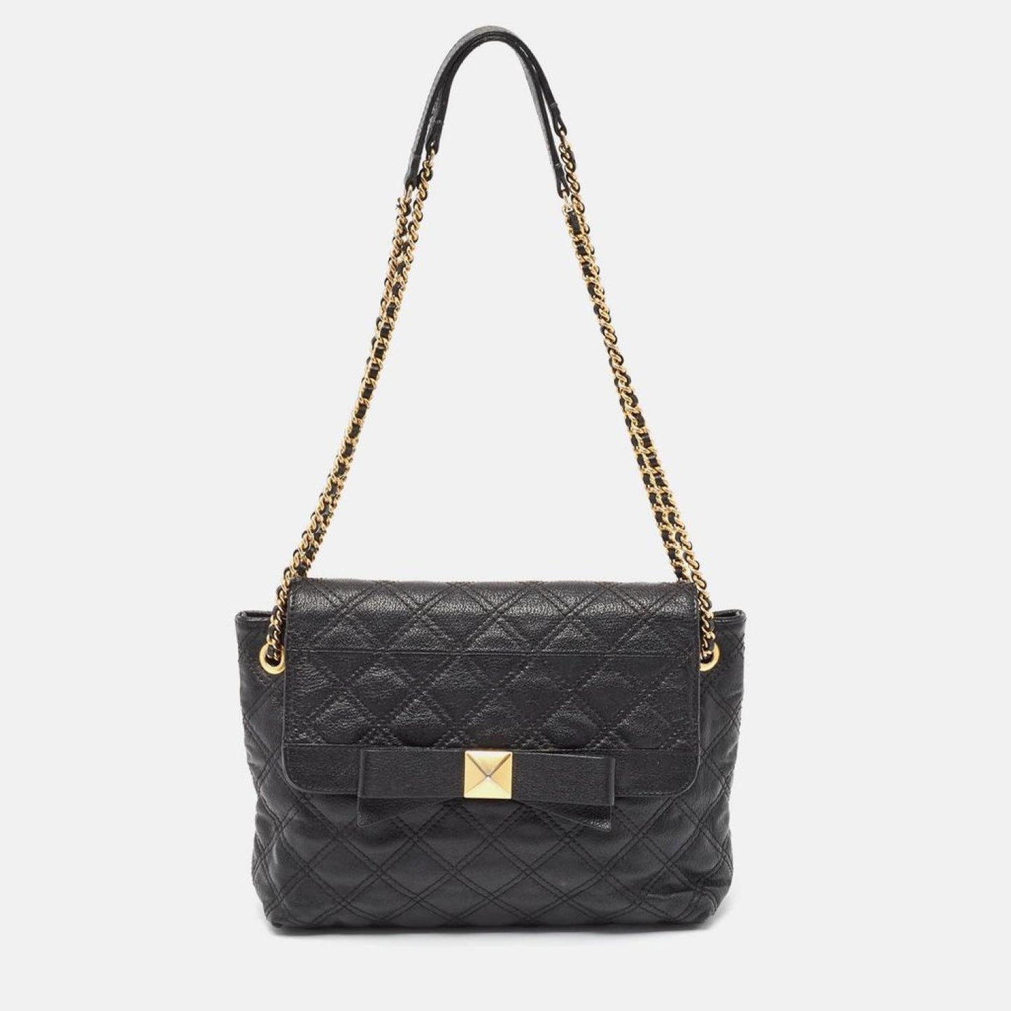 Marc Jacobs Quilted Leather Bow Shoulder Bag