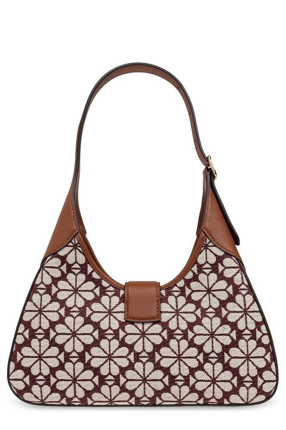 Kate Spade Flower Jacquard Zipped Shoulder Bag