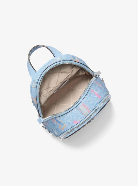 Rhea Extra-Small Printed Signature Logo Backpack