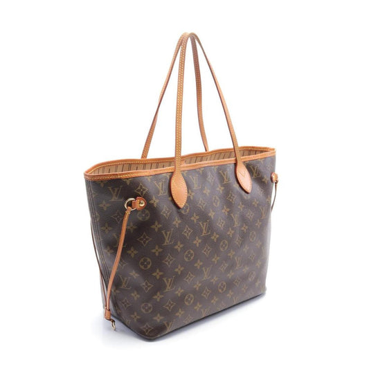 Neverfull Mm Monogram Shoulder Bag Tote Bag Pvc Leather Brown