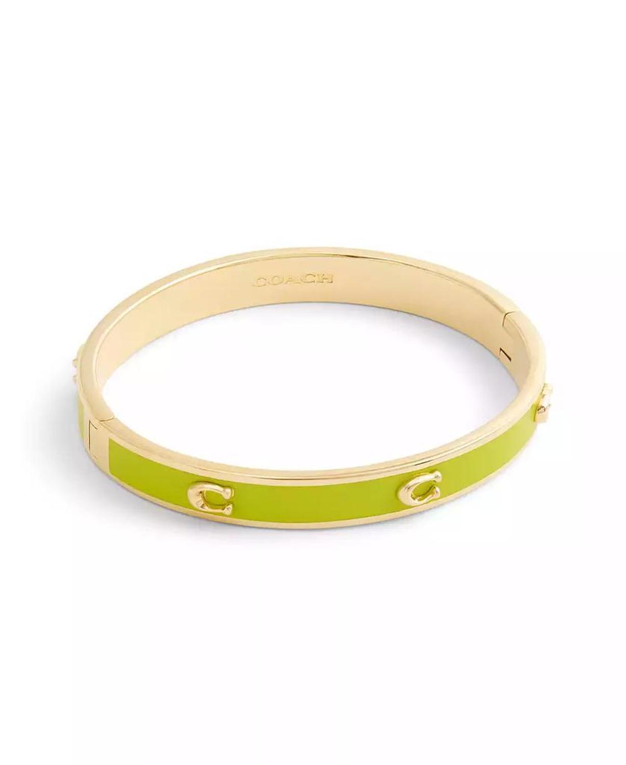 Signature C Enamel Bangle Bracelet