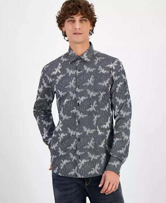 Men's Ermo Butterfly Patterned Shirt