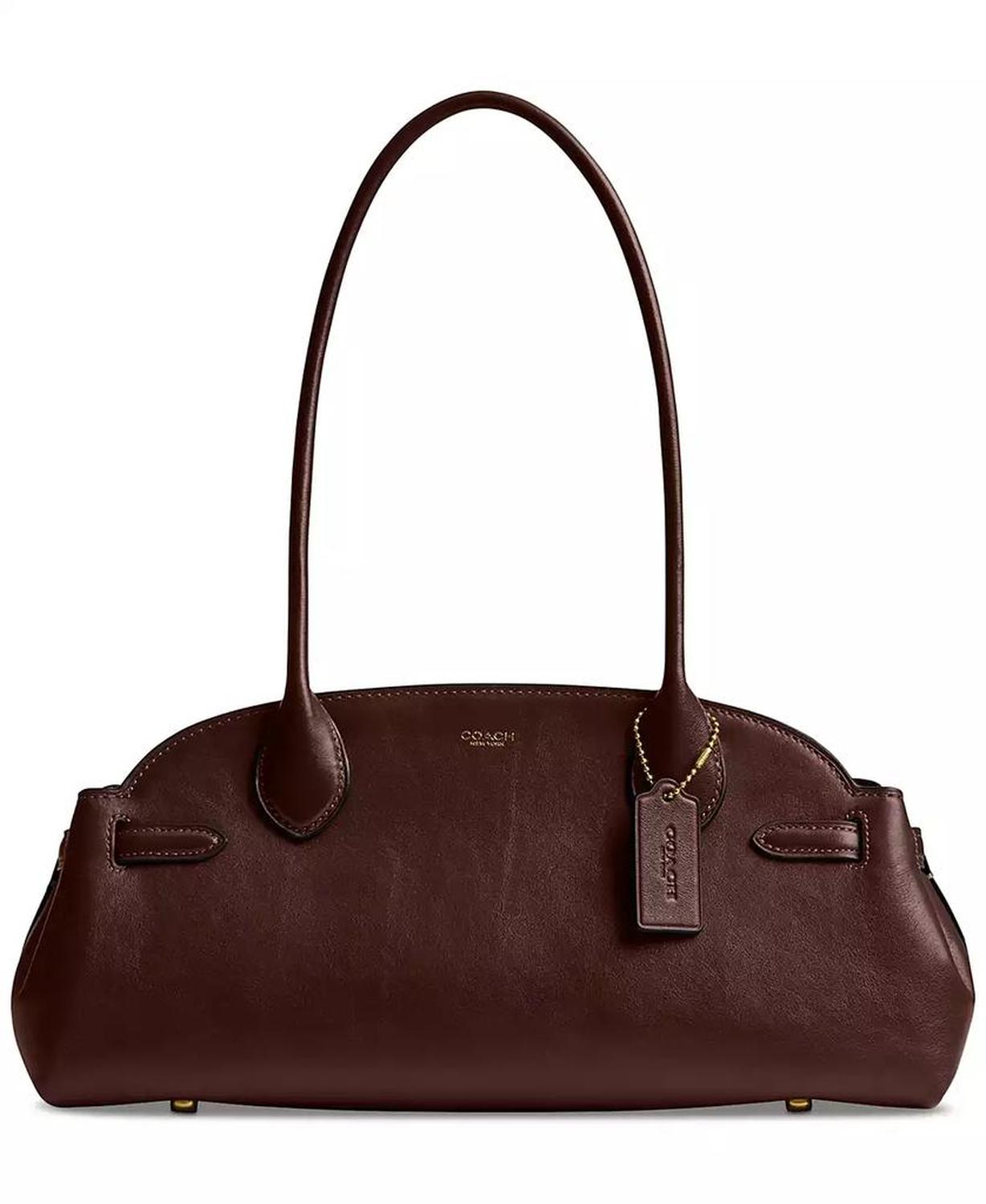 Glazed Leather Empire Carryall 34