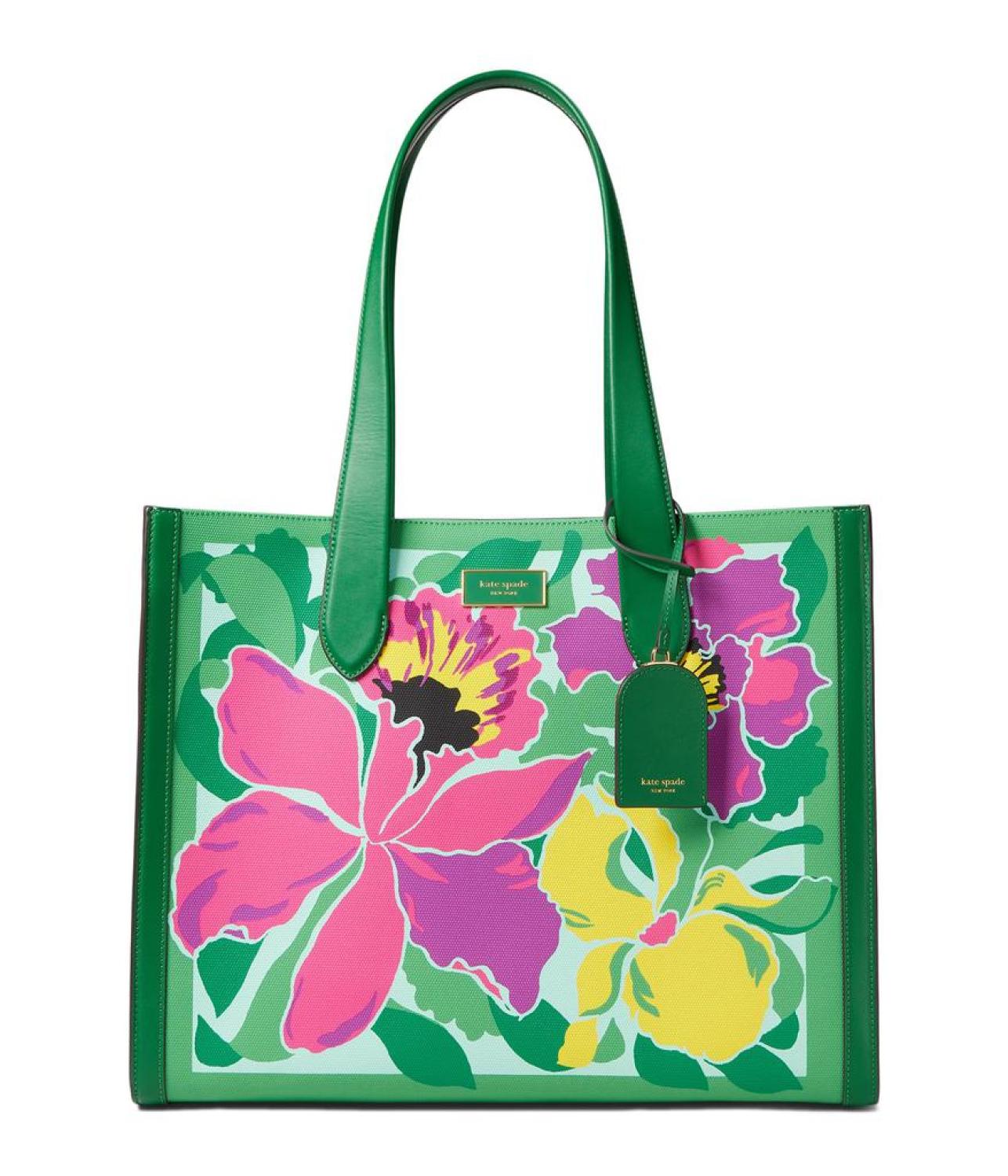 Manhattan Orchid Bloom Canvas Over The Shoulder Tote