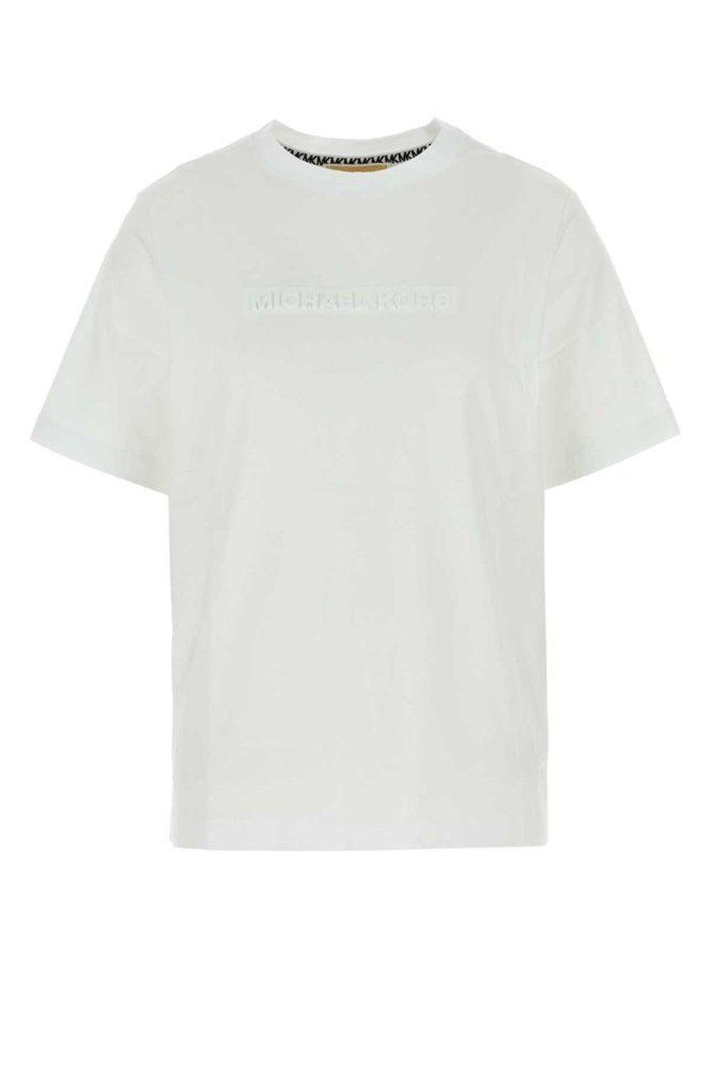 Michael Michael Kors Logo Embossed Crewneck T-Shirt