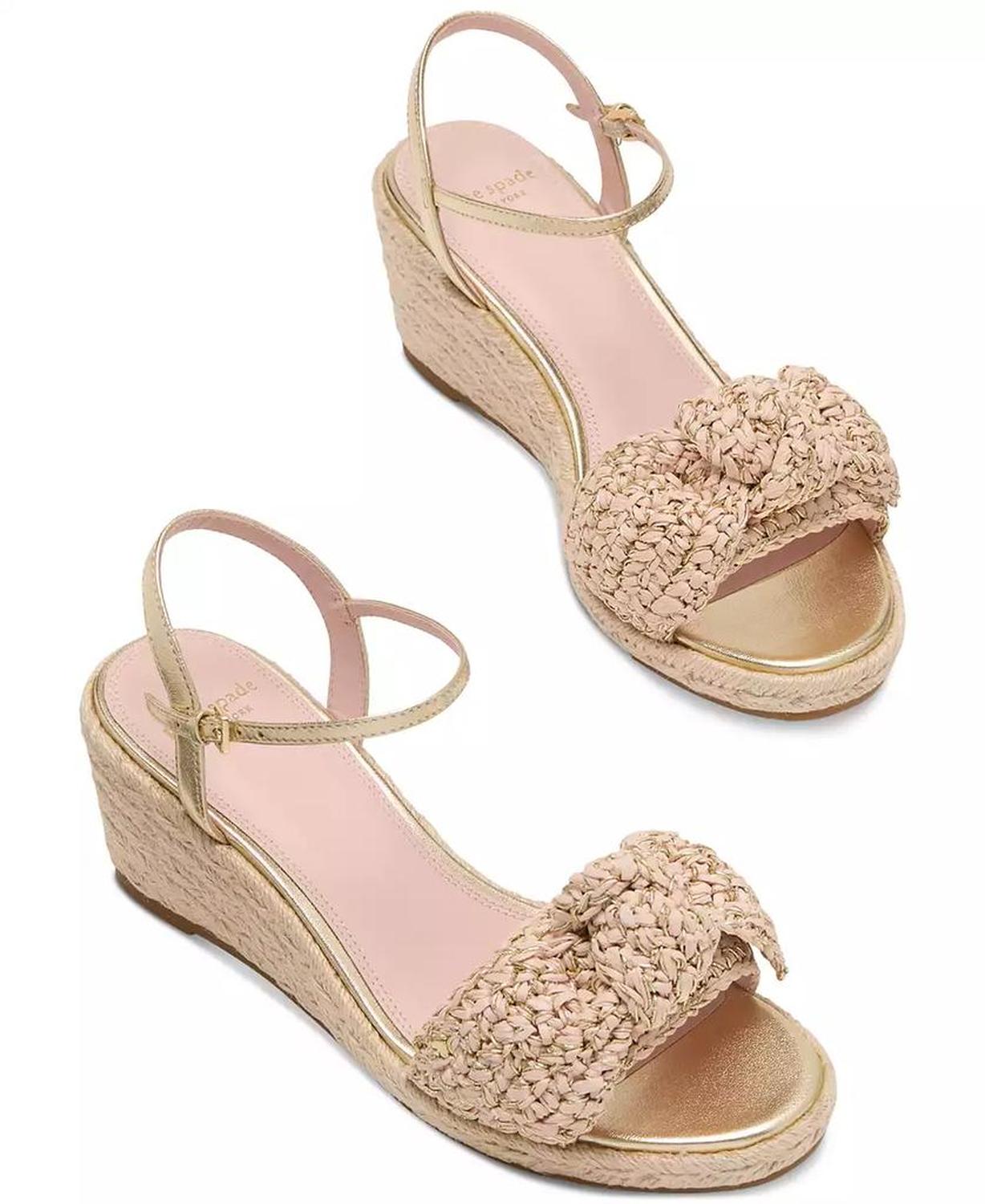 Women's Leandra Raffia Espadrille Wedge Sandals