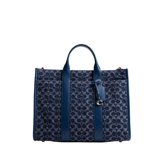 Wesley Tote In Signature Denim